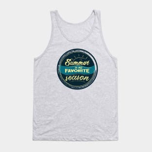 summer is my favorite season (blue colors) Tank Top